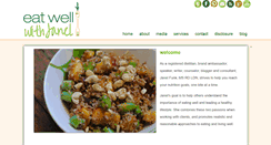 Desktop Screenshot of eatwellwithjanel.com