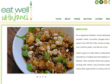 Tablet Screenshot of eatwellwithjanel.com